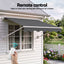 Instahut Motorised Pivot Arm Awning Window Sun Shade 2.1 X 2.1M Grey