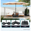 Instahut Outdoor Umbrella Base 50cm 4 Plates Stand Pod Cantilever