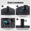 Instahut Outdoor Umbrella Base Weight Round Plastic Pole Holder 30-48mm Beach