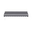 Instahut Retractable Folding Arm Awning Manual Sunshade 3M X 2M Grey
