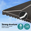 Instahut Retractable Folding Arm Awning Motorised Sunshade 3M X 2M Grey