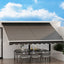 Instahut Retractable Folding Arm Awning Motorised Sunshade 4Mx3M Grey