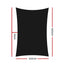 Instahut Shade Sail 3x6m Rectangle 280GSM 98% Black Shade Cloth