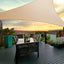 Instahut Shade Sail 5x5x5m Triangle 185GSM 95% Sand Shade Cloth