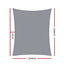 Instahut Shade Sail 5x6m Rectangle 280GSM 98% Grey Shade Cloth