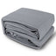 Instahut Shade Sail 5x6m Rectangle 280GSM 98% Grey Shade Cloth