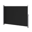Instahut Side Awning Sun Shade Outdoor Retractable Privacy Screen 1.8X3M Black