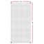 Instahut Tarp Tarpaulin 5x10m Canvas Heavy Duty Camping Cover Clear