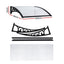 Instahut Window Door Awning 0.8mx1m Transparent
