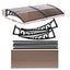 Instahut Window Door Awning 0.8mx2m Brown
