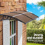 Instahut Window Door Awning 0.8mx2m Brown