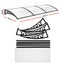 Instahut Window Door Awning 0.8mx3m Transparent