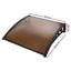 Instahut Window Door Awning 1mx1.2m Brown