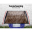 Instahut Window Door Awning 1mx2.4m Brown Hollow Sheet Plastic Frame