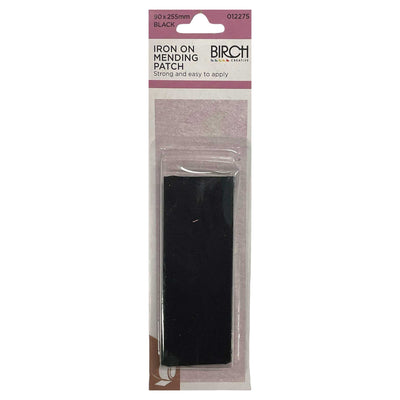Iron On Mending Patch 90x255mm Cotton Clothes Repair Patches All Colours Birch