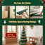 Jingle Jollys 111cm Christmas Tree Decoration with Lights Foldable Paper Tree