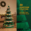 Jingle Jollys 111cm Christmas Tree Decoration with Lights Foldable Paper Tree