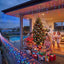 Jingle Jollys 12.5M Solar Christmas Lights Icicle String Light Multi Colour