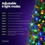 Jingle Jollys 1.8M Pre-lit Christmas Tree 8 Mode Multi Colour 200 LED Light Xmas