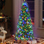 Jingle Jollys 1.8M Pre-lit Christmas Tree 8 Mode Multi Colour 200 LED Light Xmas