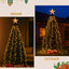 Jingle Jollys 2.5M Christmas Lights Waterfall String Light 300 LED Star Topper