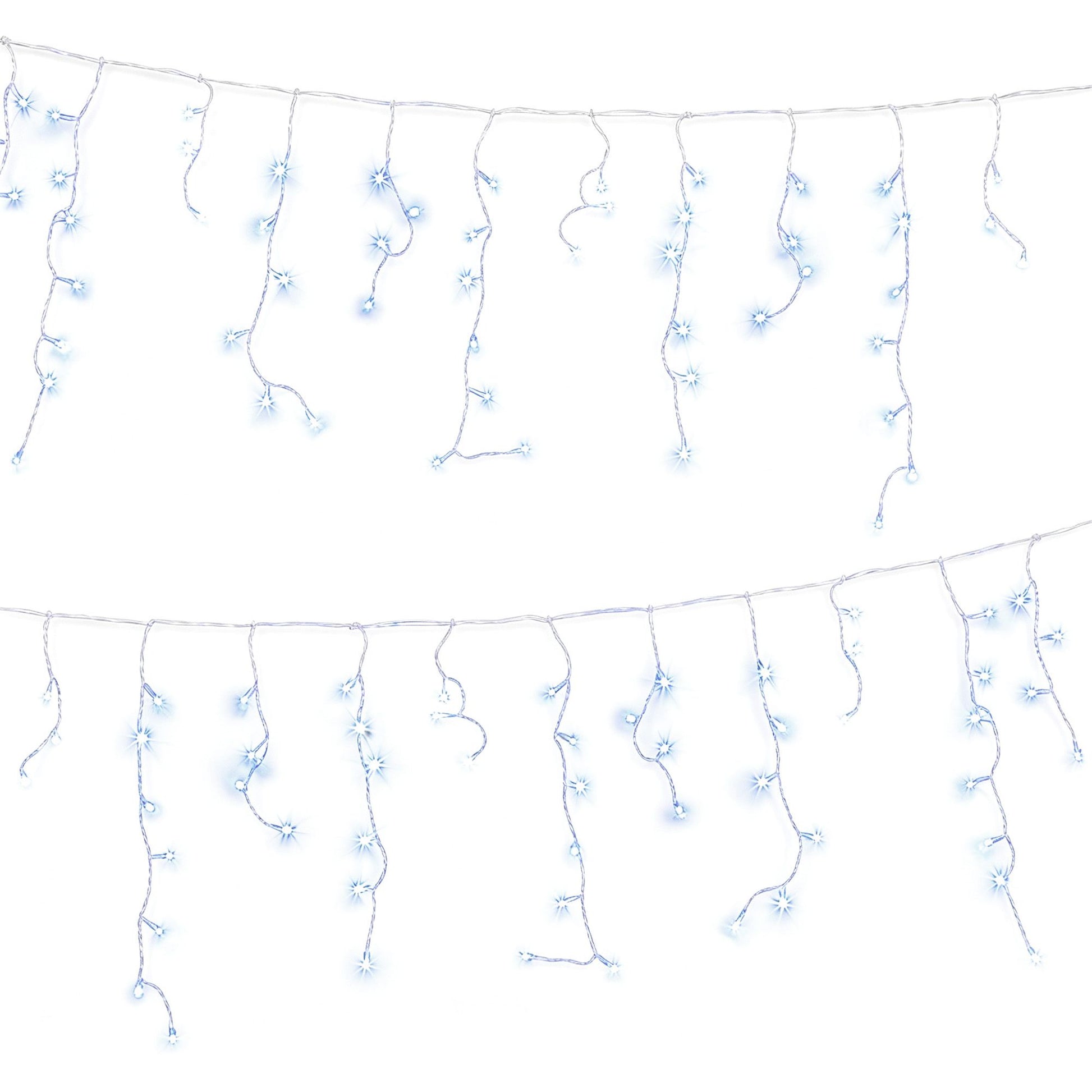 Jingle Jollys 32M Christmas Lights Solar Icicle String Lights 960 LED Cool White