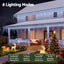 Jingle Jollys 32M Christmas Lights Solar Icicle String Lights 960 LED Cool White