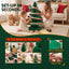 Jingle Jollys 3D Honeycomb Paper Christmas Tree Kit For Home Office Cafe Outdoor