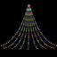 Jingle Jollys 3.8M Christmas Lights Waterfall String Light 340 LED