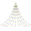 Jingle Jollys 3.8M Christmas Lights Waterfall String Light 340 LED