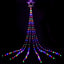 Jingle Jollys 3m Solar Christmas Lights Outdoor Fairy Waterfall Star Multicolour