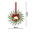 Jingle Jollys 6x Christmas Wreath Garland 26cm Wreaths Red Berries Bow