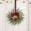 Jingle Jollys 6x Christmas Wreath Garland 26cm Wreaths Red Berries Bow