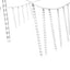 Jingle Jollys 7M Christmas Lights Shower Light 288 LED Icicle Falling Metor