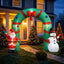 Jingle Jollys Christmas Inflatable Archwary 2.8M Illuminated Decorations