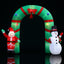 Jingle Jollys Christmas Inflatable Archwary 2.8M Illuminated Decorations