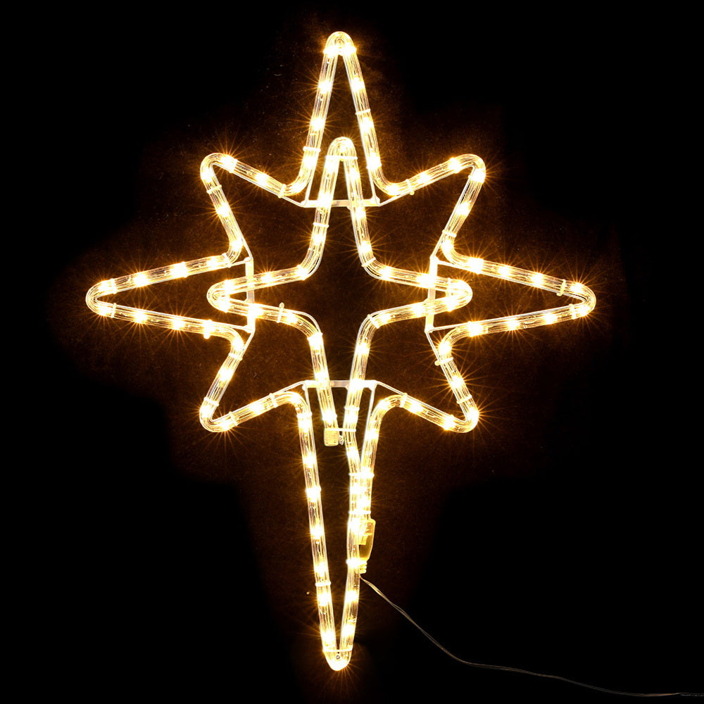 Jingle Jollys Christmas Lights 57cm Bethlehem Star 90 LED Xmas Decorations Motif