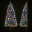 Jingle Jollys Christmas Tree 1.8M LED Corner Xmas Tree Half 8 Modes Multi-color