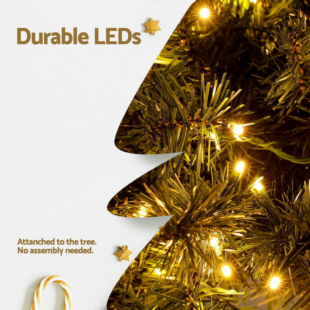 Jingle Jollys Christmas Tree 3-in-1 LED Xmas Palm Tree Party Decor 1.2/1.5/1.8M