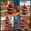 Jingle Jollys Folding Christmas Tree 47CM Xmas Table Decorations Red
