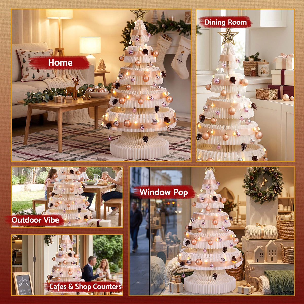 Jingle Jollys Prelit Christmas Tree Decorations 114CM Foldable Quick Setup White