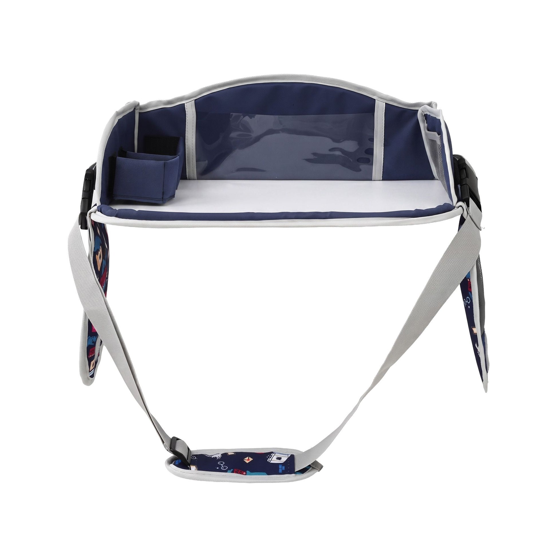Keezi Kids Travel Tray Car Seat Lap Desk Portable Car Desk Organiser for Car & Airplane Blue