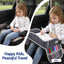 Keezi Kids Travel Tray Car Seat Lap Desk Portable Car Desk Organiser for Car & Airplane Grey
