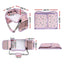 Keezi Kids Travel Tray Car Seat Lap Desk Portable Car Desk Organiser for Car & Airplane Pink