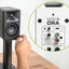 Kanto ORA4 140W Powered Reference Speakers with USB-C Input and Bluetooth - White, Pair