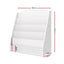 Keezi 5 Tiers Kids Bookshelf Magazine Shelf Organiser Bookcase Display Rack White