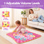 Keezi Dance Mat for Kids Age 3-12 Electronic Dance Game Pad Toy with 3 Game Modes, Pink
