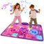 Keezi Double Player Dance Mat for Kid Rechargeable Electronic Dance Game Pad with Bluetooth, 4 Modes