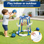 Keezi Kids Basketball Hoop with 4 balls Ring Toss Sports Pool Toys Blue