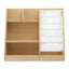Keezi Kids Bookshelf Wood Bookcase Children Storage Rack Display Shelves Holder